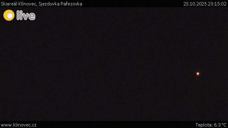 Skiareál Klínovec - Sjezdovka Pařezovka, lanovka CineStar Express - 23.10.2025 v 23:15 Skiareál Klínovec - Sjezdovka Pařezovka, lanovka CineStar Express - 23.10.2025 v 23:15