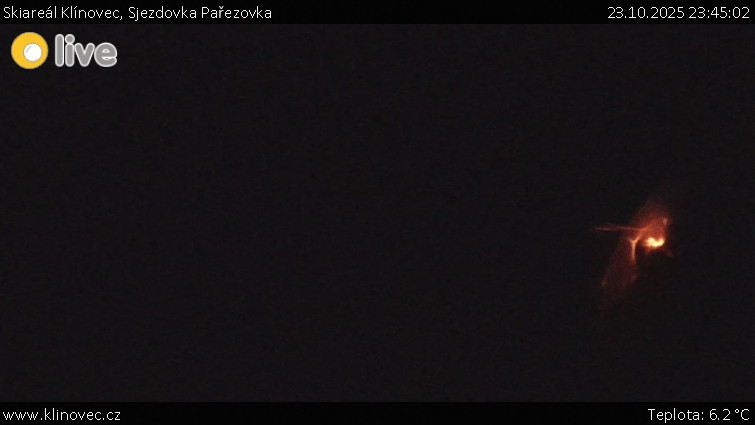 Skiareál Klínovec - Sjezdovka Pařezovka, lanovka CineStar Express - 23.10.2025 v 23:45 Skiareál Klínovec - Sjezdovka Pařezovka, lanovka CineStar Express - 23.10.2025 v 23:45