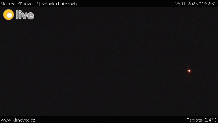 Skiareál Klínovec - Sjezdovka Pařezovka, lanovka CineStar Express - 25.10.2025 v 04:32 Skiareál Klínovec - Sjezdovka Pařezovka, lanovka CineStar Express - 25.10.2025 v 04:32