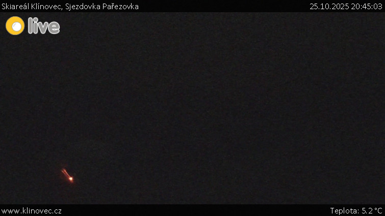 Skiareál Klínovec - Sjezdovka Pařezovka, lanovka CineStar Express - 25.10.2025 v 20:45 Skiareál Klínovec - Sjezdovka Pařezovka, lanovka CineStar Express - 25.10.2025 v 20:45