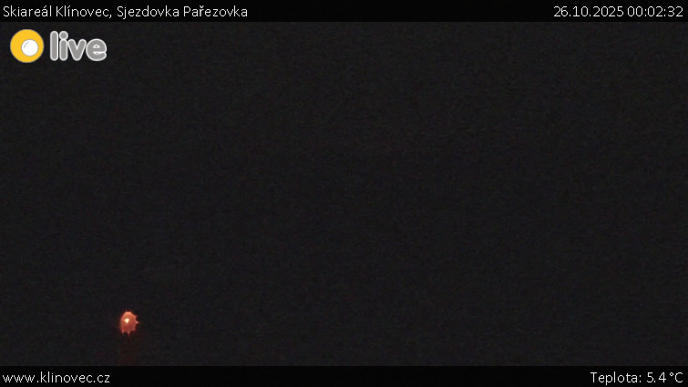 Skiareál Klínovec - Sjezdovka Pařezovka, lanovka CineStar Express - 26.10.2025 v 00:02 Skiareál Klínovec - Sjezdovka Pařezovka, lanovka CineStar Express - 26.10.2025 v 00:02