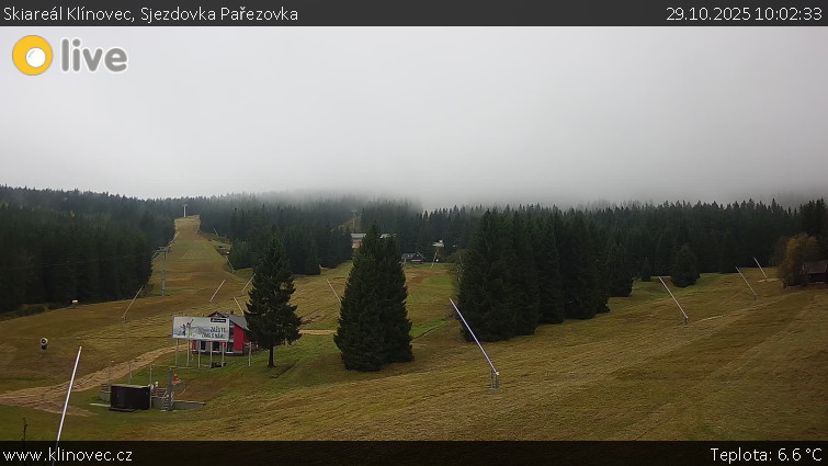 Skiareál Klínovec - Sjezdovka Pařezovka, lanovka CineStar Express - 29.10.2025 v 10:02 Skiareál Klínovec - Sjezdovka Pařezovka, lanovka CineStar Express - 29.10.2025 v 10:02