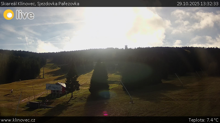 Skiareál Klínovec - Sjezdovka Pařezovka, lanovka CineStar Express - 29.10.2025 v 13:32 Skiareál Klínovec - Sjezdovka Pařezovka, lanovka CineStar Express - 29.10.2025 v 13:32