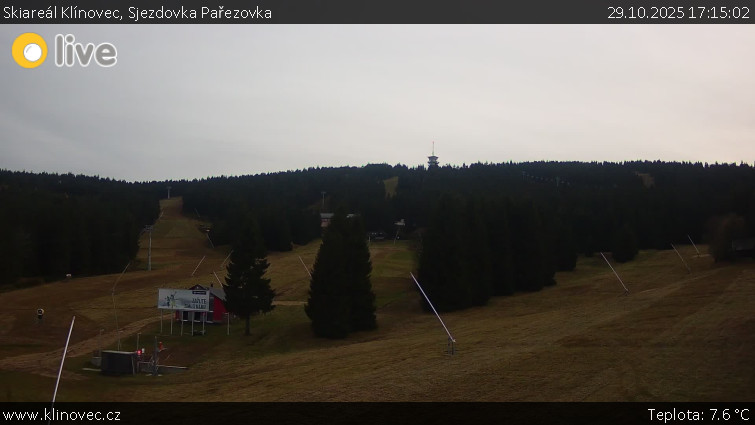 Skiareál Klínovec - Sjezdovka Pařezovka, lanovka CineStar Express - 29.10.2025 v 17:15 Skiareál Klínovec - Sjezdovka Pařezovka, lanovka CineStar Express - 29.10.2025 v 17:15