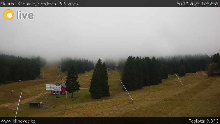 Skiareál Klínovec - Sjezdovka Pařezovka, lanovka CineStar Express - 30.10.2025 v 07:32 Skiareál Klínovec - Sjezdovka Pařezovka, lanovka CineStar Express - 30.10.2025 v 07:32