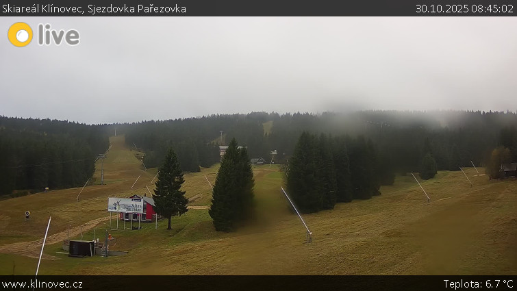 Skiareál Klínovec - Sjezdovka Pařezovka, lanovka CineStar Express - 30.10.2025 v 08:45 Skiareál Klínovec - Sjezdovka Pařezovka, lanovka CineStar Express - 30.10.2025 v 08:45