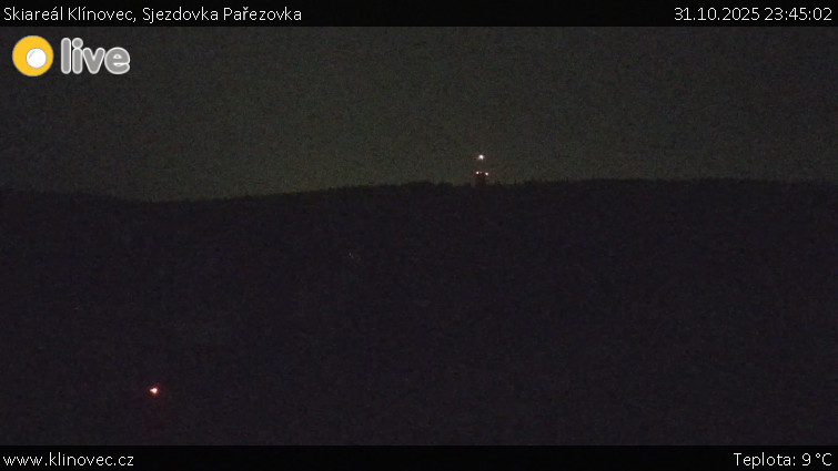 Skiareál Klínovec - Sjezdovka Pařezovka, lanovka CineStar Express - 31.10.2025 v 23:45 Skiareál Klínovec - Sjezdovka Pařezovka, lanovka CineStar Express - 31.10.2025 v 23:45