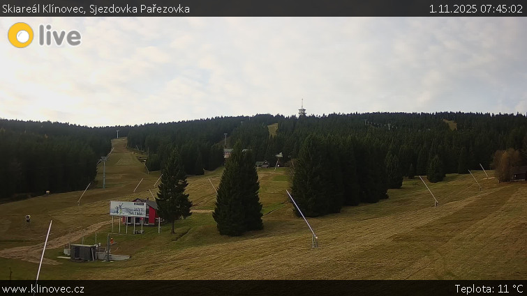 Skiareál Klínovec - Sjezdovka Pařezovka, lanovka CineStar Express - 1.11.2025 v 07:45 Skiareál Klínovec - Sjezdovka Pařezovka, lanovka CineStar Express - 1.11.2025 v 07:45