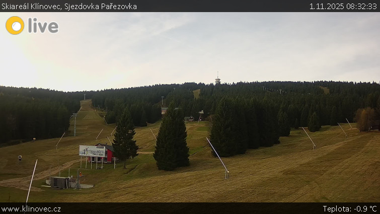 Skiareál Klínovec - Sjezdovka Pařezovka, lanovka CineStar Express - 1.11.2025 v 08:32 Skiareál Klínovec - Sjezdovka Pařezovka, lanovka CineStar Express - 1.11.2025 v 08:32
