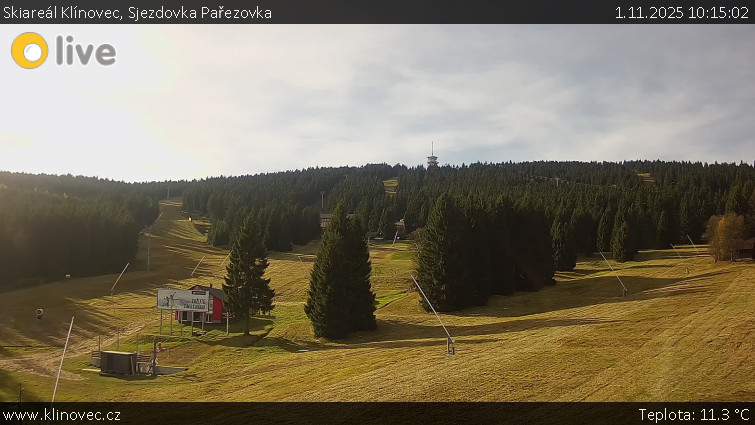 Skiareál Klínovec - Sjezdovka Pařezovka, lanovka CineStar Express - 1.11.2025 v 10:15 Skiareál Klínovec - Sjezdovka Pařezovka, lanovka CineStar Express - 1.11.2025 v 10:15