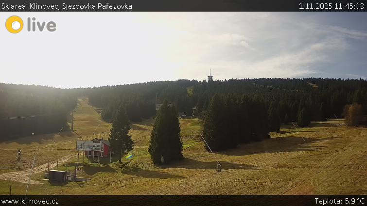 Skiareál Klínovec - Sjezdovka Pařezovka, lanovka CineStar Express - 1.11.2025 v 11:45 Skiareál Klínovec - Sjezdovka Pařezovka, lanovka CineStar Express - 1.11.2025 v 11:45
