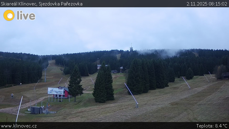 Skiareál Klínovec - Sjezdovka Pařezovka, lanovka CineStar Express - 2.11.2025 v 08:15 Skiareál Klínovec - Sjezdovka Pařezovka, lanovka CineStar Express - 2.11.2025 v 08:15