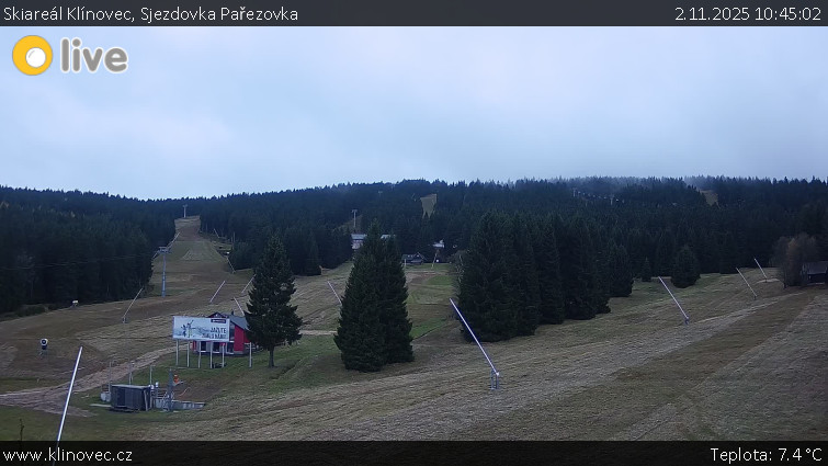 Skiareál Klínovec - Sjezdovka Pařezovka, lanovka CineStar Express - 2.11.2025 v 10:45 Skiareál Klínovec - Sjezdovka Pařezovka, lanovka CineStar Express - 2.11.2025 v 10:45