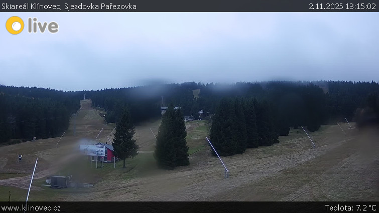 Skiareál Klínovec - Sjezdovka Pařezovka, lanovka CineStar Express - 2.11.2025 v 13:15 Skiareál Klínovec - Sjezdovka Pařezovka, lanovka CineStar Express - 2.11.2025 v 13:15