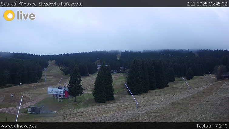 Skiareál Klínovec - Sjezdovka Pařezovka, lanovka CineStar Express - 2.11.2025 v 13:45 Skiareál Klínovec - Sjezdovka Pařezovka, lanovka CineStar Express - 2.11.2025 v 13:45