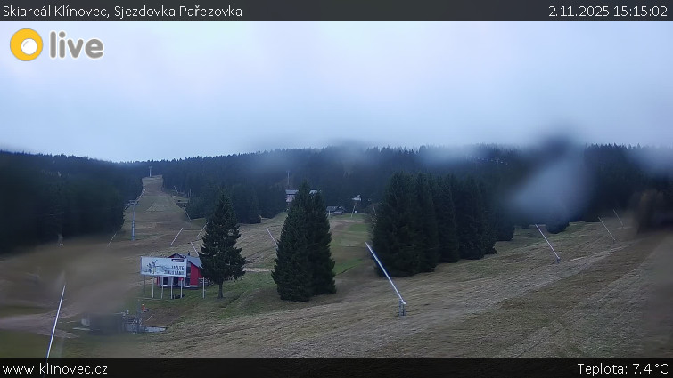Skiareál Klínovec - Sjezdovka Pařezovka, lanovka CineStar Express - 2.11.2025 v 15:15 Skiareál Klínovec - Sjezdovka Pařezovka, lanovka CineStar Express - 2.11.2025 v 15:15