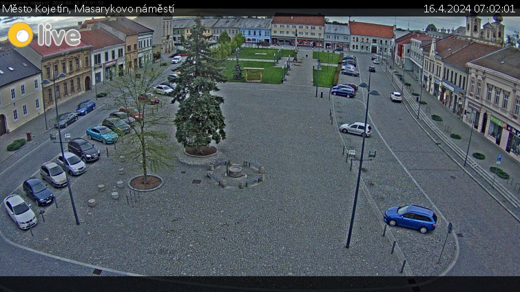 Město Kojetín - Masarykovo náměstí - 16.4.2024 v 07:02