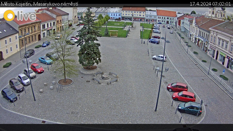 Město Kojetín - Masarykovo náměstí - 17.4.2024 v 07:02