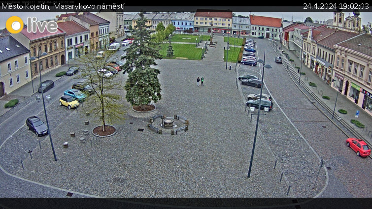 Město Kojetín - Masarykovo náměstí - 24.4.2024 v 19:02