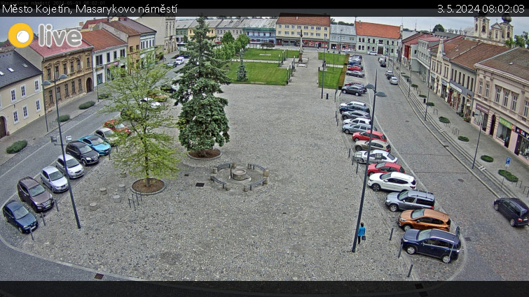 Město Kojetín - Masarykovo náměstí - 3.5.2024 v 08:02