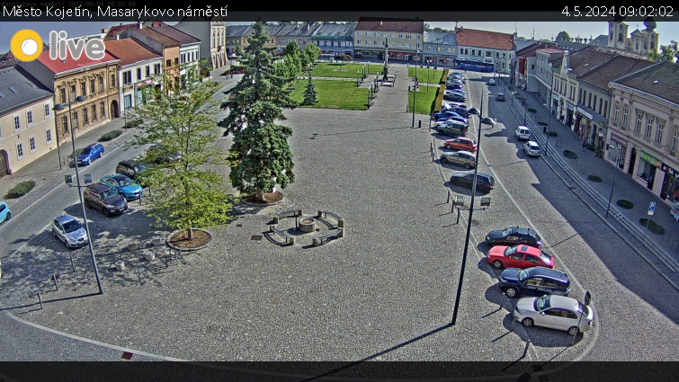 Město Kojetín - Masarykovo náměstí - 4.5.2024 v 09:02