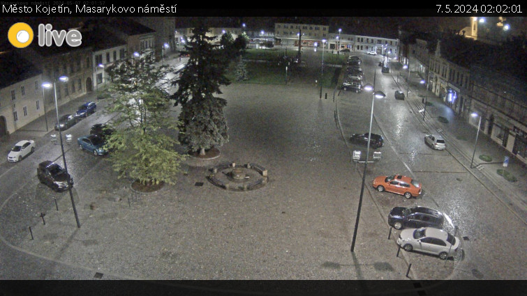 Město Kojetín - Masarykovo náměstí - 7.5.2024 v 02:02