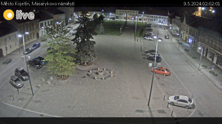 Město Kojetín - Masarykovo náměstí - 9.5.2024 v 02:02