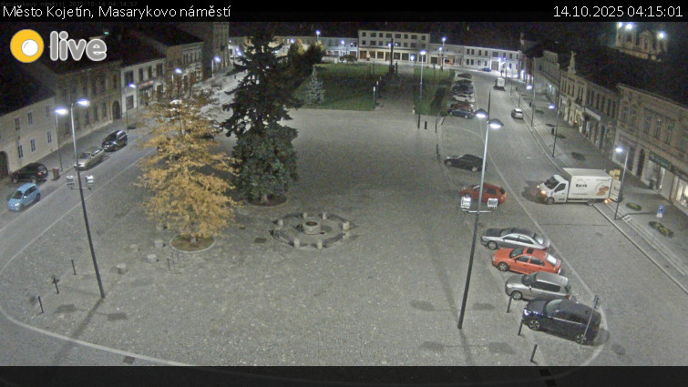 Město Kojetín - Masarykovo náměstí - 14.10.2025 v 04:15 Město Kojetín - Masarykovo náměstí - 14.10.2025 v 04:15