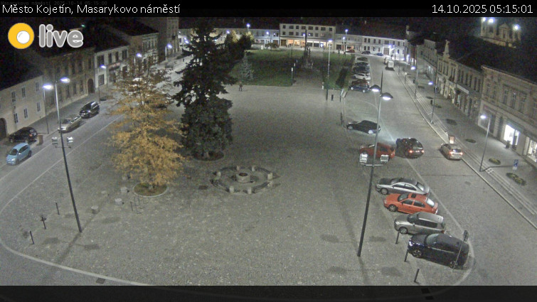 Město Kojetín - Masarykovo náměstí - 14.10.2025 v 05:15 Město Kojetín - Masarykovo náměstí - 14.10.2025 v 05:15