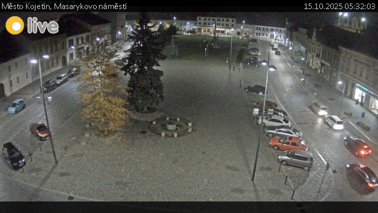 Město Kojetín - Masarykovo náměstí - 15.10.2025 v 05:32 Město Kojetín - Masarykovo náměstí - 15.10.2025 v 05:32