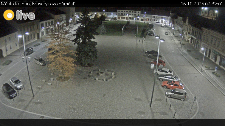Město Kojetín - Masarykovo náměstí - 16.10.2025 v 02:32 Město Kojetín - Masarykovo náměstí - 16.10.2025 v 02:32