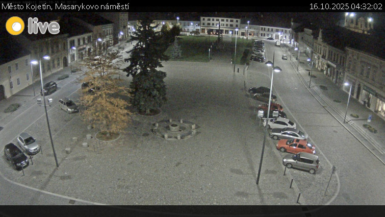 Město Kojetín - Masarykovo náměstí - 16.10.2025 v 04:32 Město Kojetín - Masarykovo náměstí - 16.10.2025 v 04:32
