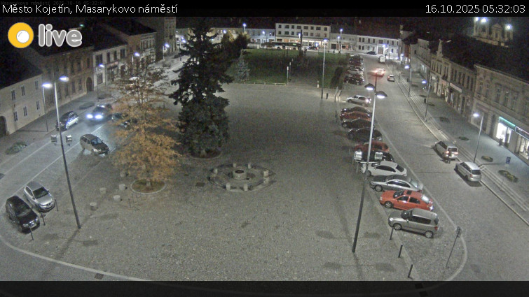 Město Kojetín - Masarykovo náměstí - 16.10.2025 v 05:32 Město Kojetín - Masarykovo náměstí - 16.10.2025 v 05:32