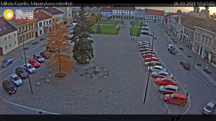 Město Kojetín - Masarykovo náměstí - 16.10.2025 v 07:32 Město Kojetín - Masarykovo náměstí - 16.10.2025 v 07:32