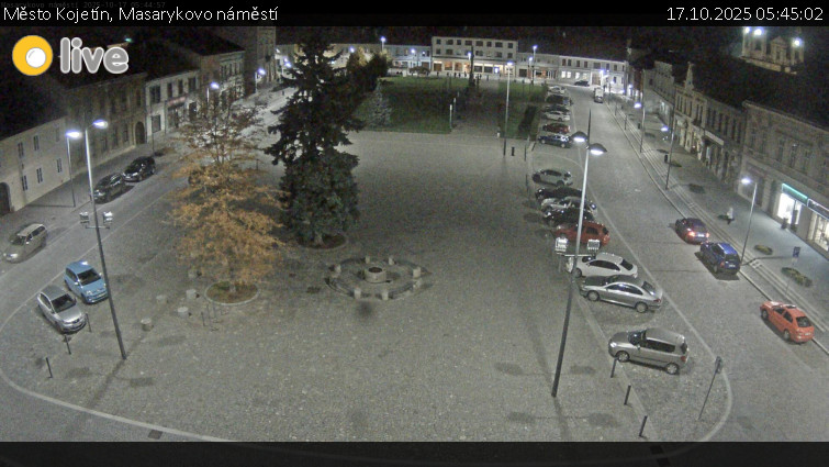Město Kojetín - Masarykovo náměstí - 17.10.2025 v 05:45 Město Kojetín - Masarykovo náměstí - 17.10.2025 v 05:45