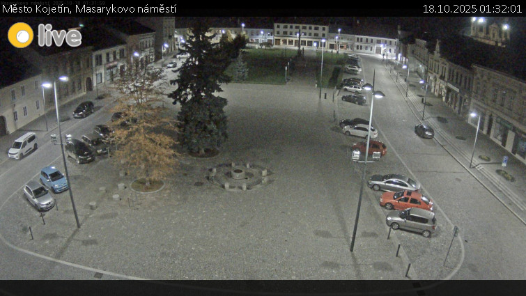 Město Kojetín - Masarykovo náměstí - 18.10.2025 v 01:32 Město Kojetín - Masarykovo náměstí - 18.10.2025 v 01:32