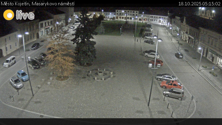 Město Kojetín - Masarykovo náměstí - 18.10.2025 v 05:15 Město Kojetín - Masarykovo náměstí - 18.10.2025 v 05:15