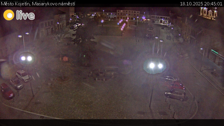 Město Kojetín - Masarykovo náměstí - 18.10.2025 v 20:45 Město Kojetín - Masarykovo náměstí - 18.10.2025 v 20:45