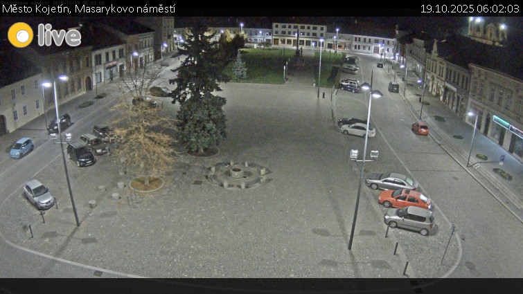 Město Kojetín - Masarykovo náměstí - 19.10.2025 v 06:02 Město Kojetín - Masarykovo náměstí - 19.10.2025 v 06:02
