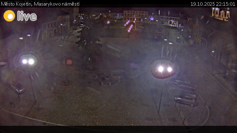 Město Kojetín - Masarykovo náměstí - 19.10.2025 v 22:15 Město Kojetín - Masarykovo náměstí - 19.10.2025 v 22:15