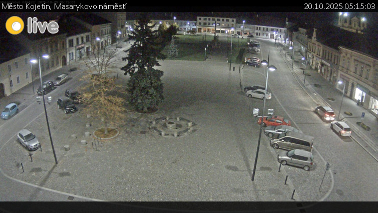 Město Kojetín - Masarykovo náměstí - 20.10.2025 v 05:15 Město Kojetín - Masarykovo náměstí - 20.10.2025 v 05:15