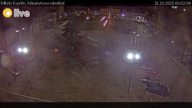 Město Kojetín - Masarykovo náměstí - 21.10.2025 v 00:02 Město Kojetín - Masarykovo náměstí - 21.10.2025 v 00:02
