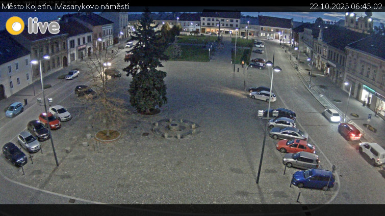 Město Kojetín - Masarykovo náměstí - 22.10.2025 v 06:45 Město Kojetín - Masarykovo náměstí - 22.10.2025 v 06:45