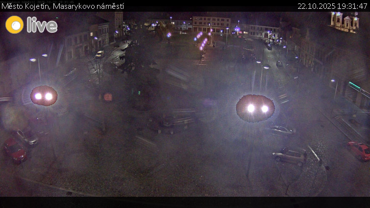 Město Kojetín - Masarykovo náměstí - 22.10.2025 v 19:31 Město Kojetín - Masarykovo náměstí - 22.10.2025 v 19:31
