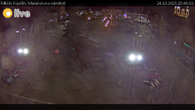 Město Kojetín - Masarykovo náměstí - 24.10.2025 v 20:45 Město Kojetín - Masarykovo náměstí - 24.10.2025 v 20:45