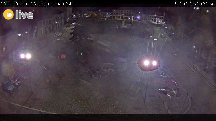 Město Kojetín - Masarykovo náměstí - 25.10.2025 v 00:31 Město Kojetín - Masarykovo náměstí - 25.10.2025 v 00:31