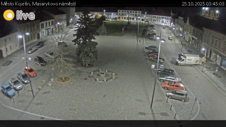 Město Kojetín - Masarykovo náměstí - 25.10.2025 v 03:45 Město Kojetín - Masarykovo náměstí - 25.10.2025 v 03:45