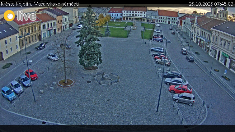 Město Kojetín - Masarykovo náměstí - 25.10.2025 v 07:45 Město Kojetín - Masarykovo náměstí - 25.10.2025 v 07:45
