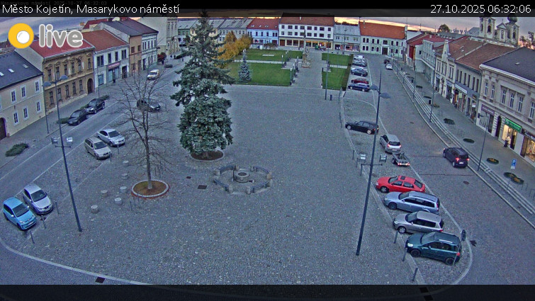 Město Kojetín - Masarykovo náměstí - 27.10.2025 v 06:32 Město Kojetín - Masarykovo náměstí - 27.10.2025 v 06:32
