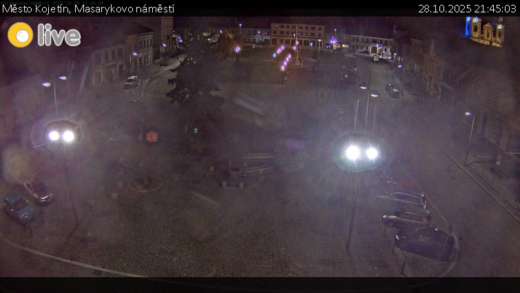 Město Kojetín - Masarykovo náměstí - 28.10.2025 v 21:45 Město Kojetín - Masarykovo náměstí - 28.10.2025 v 21:45
